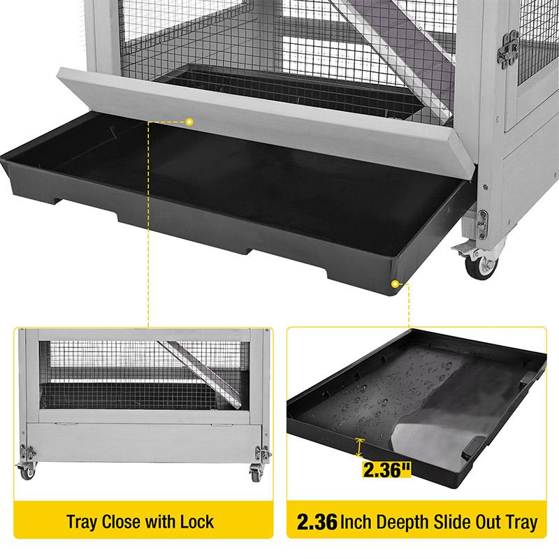Aivituvin-AIR38-1 5 Levels Wooden Chinchilla Ferret Cage | Chew-Resistant Habitat Aivituvin-AIR38-1 5 Levels Wooden Chinchilla Ferret Cage | Chew-Resistant Habitat