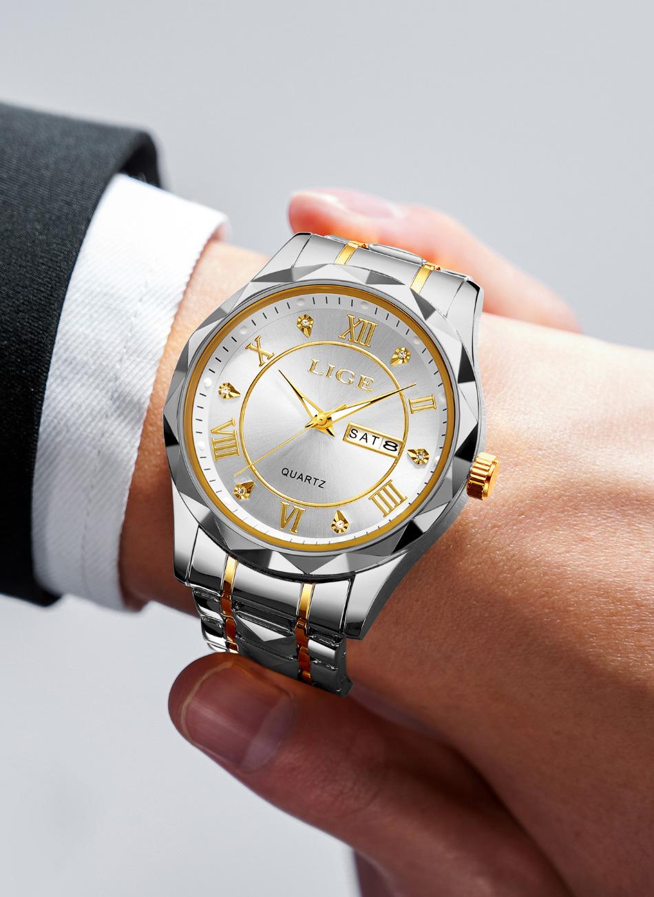 Light luxury men's watches, high-end men's quartz watches, business casual watches