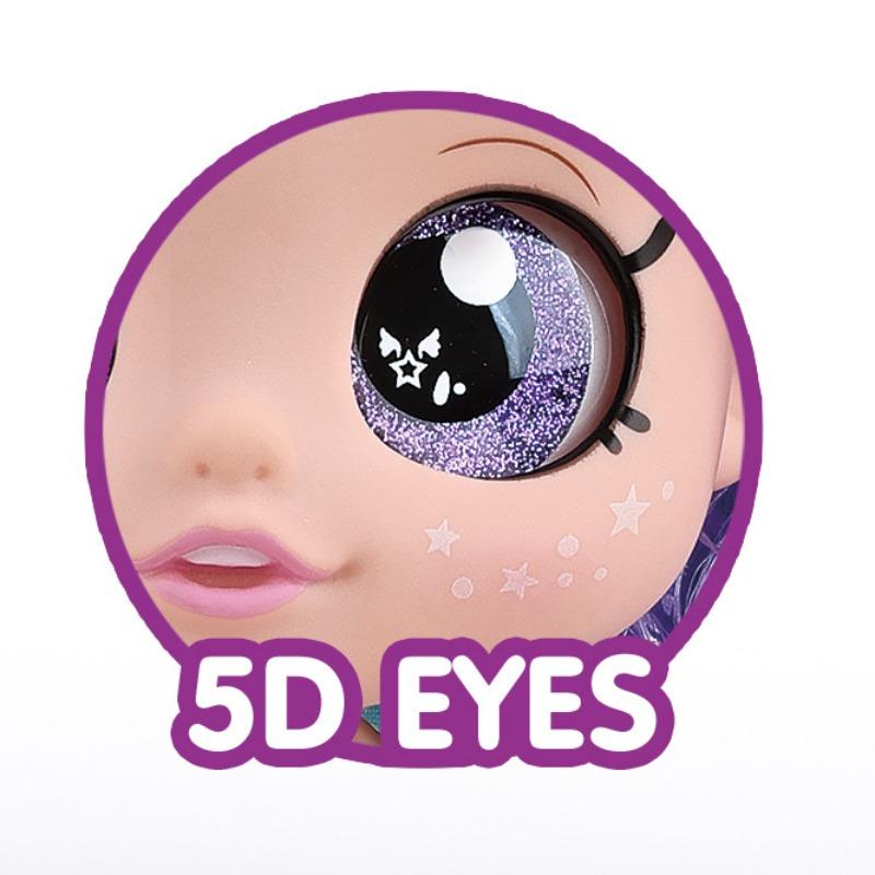 Fashion 5D Eye Theme Song 10 Inch 5 Joint Doll Gift, Blue Tiger Plush Toy, Holiday Gift, Ornament, Model_xinghao Cy012