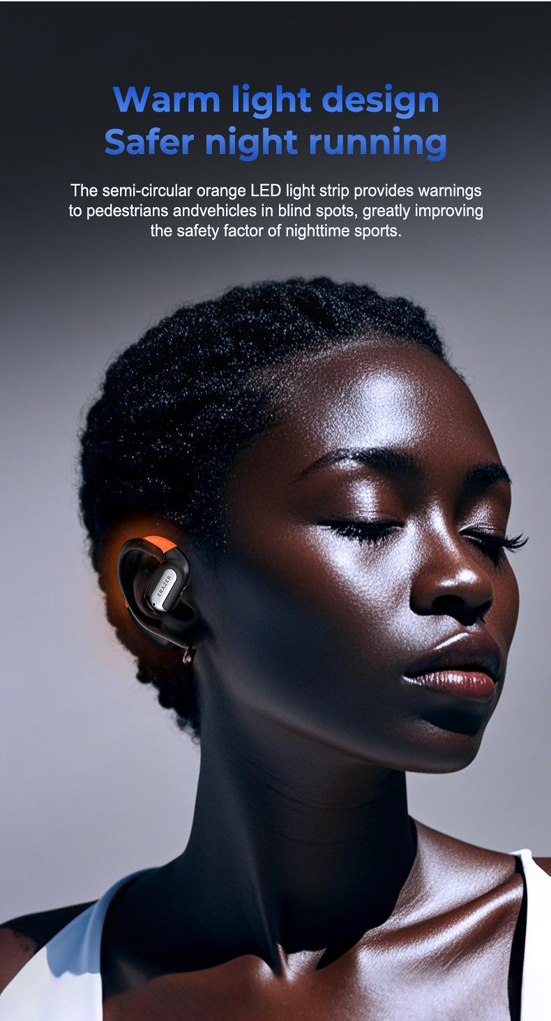 ERAZER XF32 True Wireless OWS Bluetooth Earbuds Luminous Headphones Immersive HIFI Sound Quality Sports Earphones IPX5 Waterproof Built-in microphone
