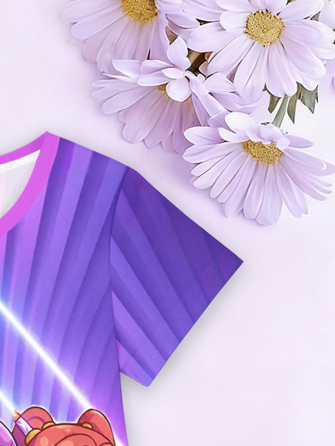 K-Pop Demon Hunters Cartoon Dress, Child Stage Style Casual Dress, Fashion Outdoor Sports, Birthday Gift, Festival Gift