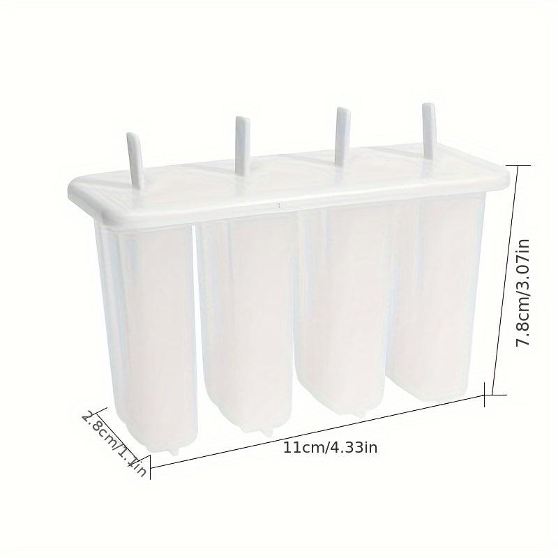 1pc 4-in-a-row old popsicle mold with cover for household children's cute popsicle and ice cream molds