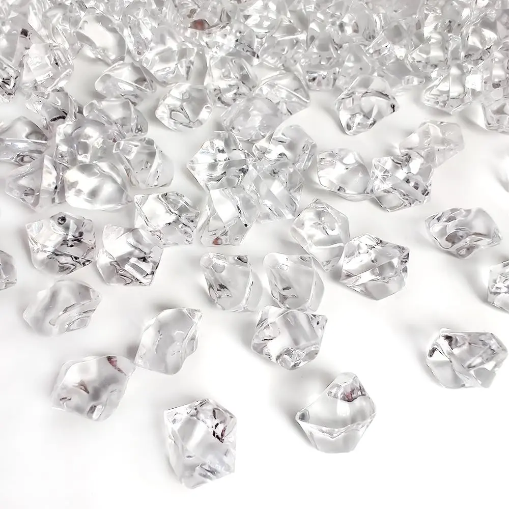 Clear  Ice Rocks 700 count     Vase Fillers | Wedding Table Centerpieces, Fish ,  Display, Photography Prop DIY Table Scatter Decor,  Decoration, Arts Crafts