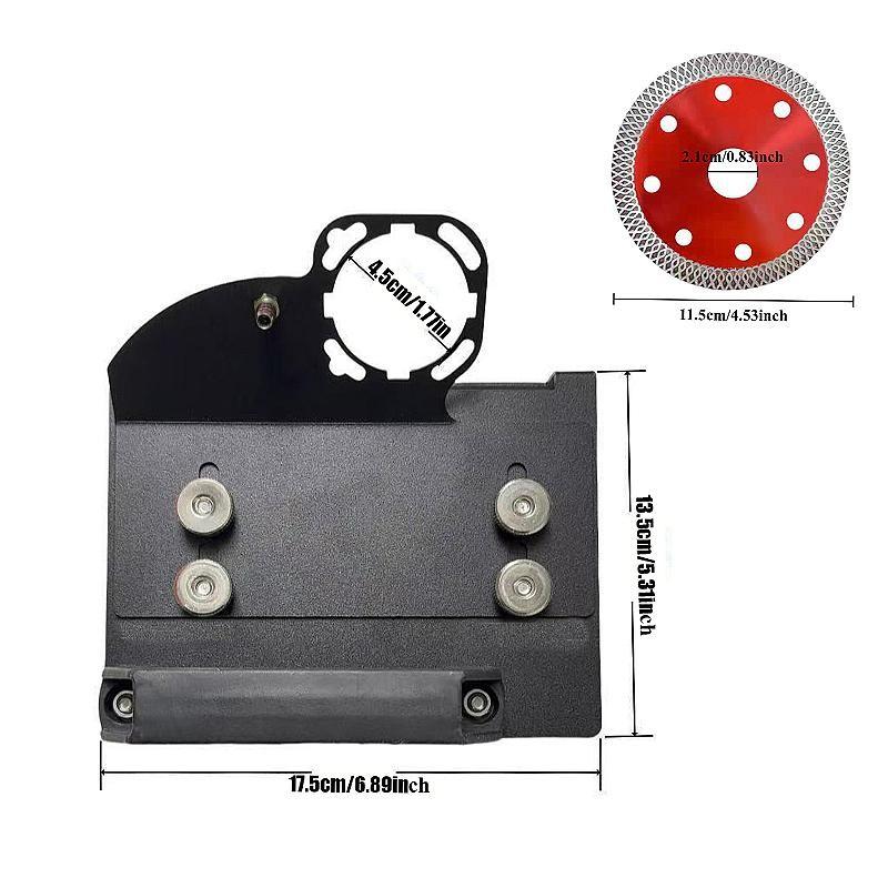 Adjustable Stainless Steel Tile Beveler, Diamond Blade Multi-Functional Angle Grinder, Wave Microcrystalline Glass Tile Slotting Tool