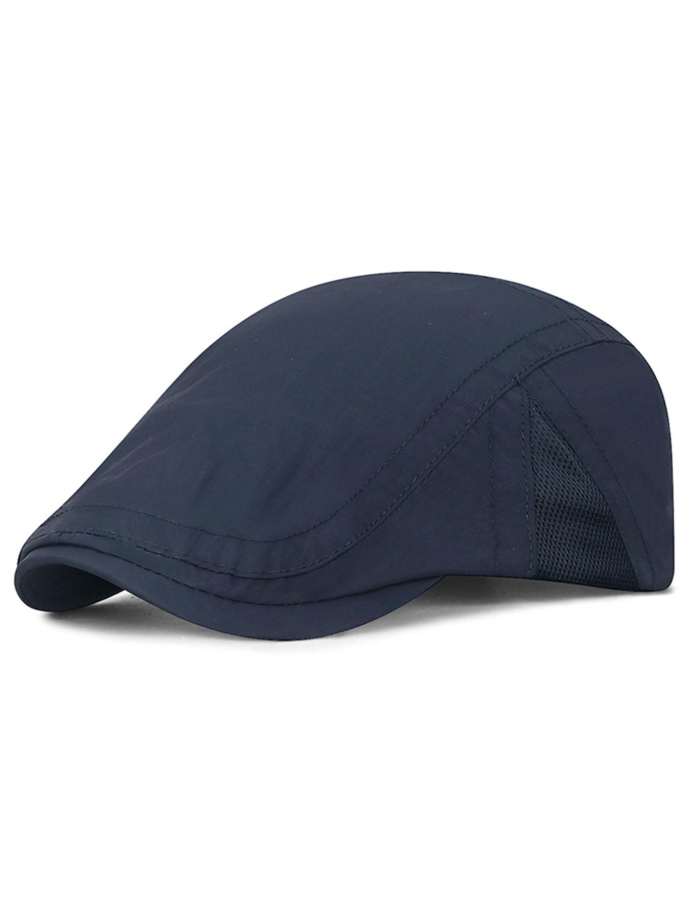 Newsboy Hats for Men Flat Cap Casual Adjustable Breathable Irish Cabbie Ivy Driving Hunting Hat