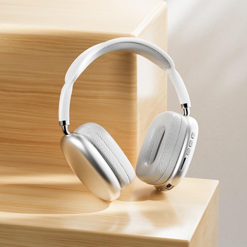 Suitable for Apple P9ProMax over-ear headphones with heavy bass and wireless Bluetooth connectivity