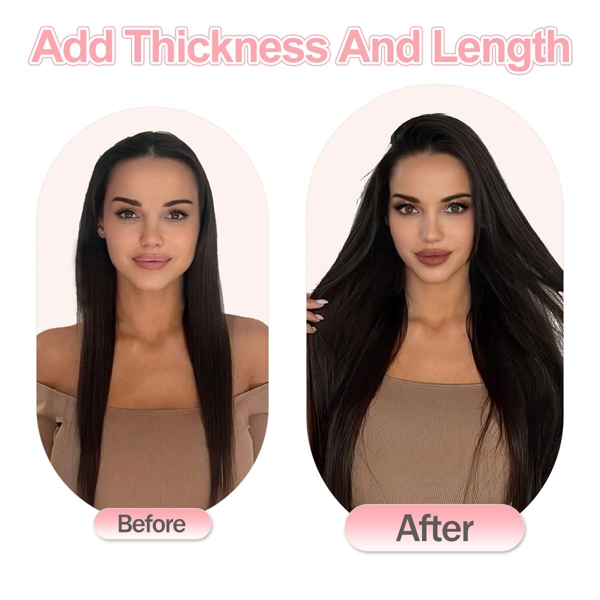#99J Micro Loop Hair Extensions 50 Strands Micro Beads Hair Extensions, Nano Ring Links Human Hair, 13 Colors, Natural Straight, 12-22 Inch, Adds Volume & Length  30G