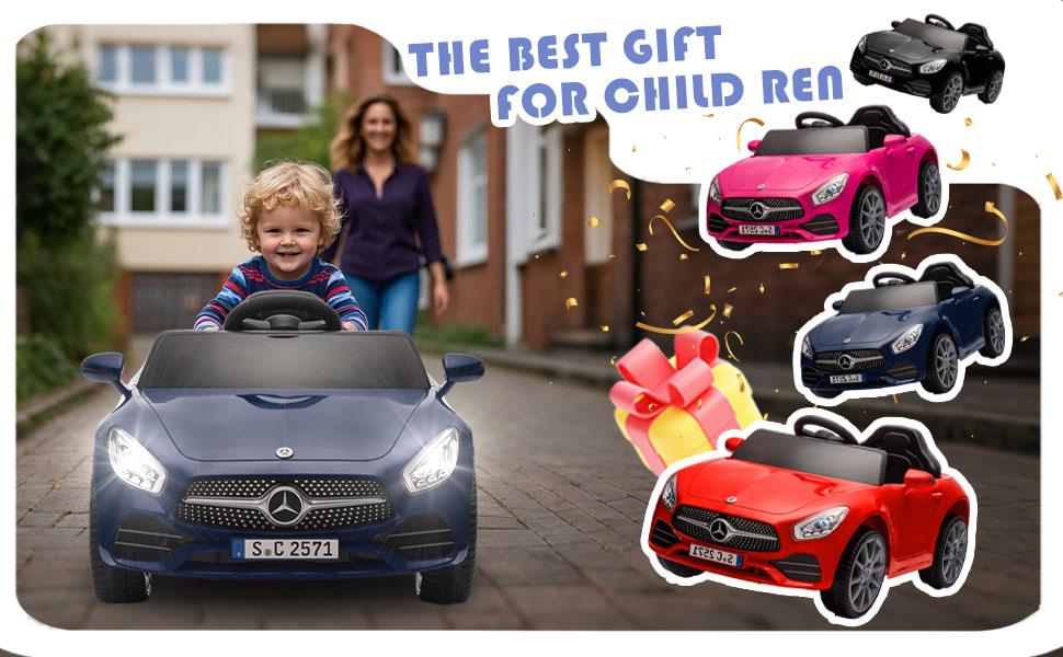 Licensed Mercedes-Benz CLS 350,12V Kids Ride On Electric Car w/Parents Control,2WD,Four-Wheel Suspension Kids Ride On toy, Music, Bluetooth, Headlights, Slow Start, Adjustable Speed For Kids Aged 2-4. summerwins,summerwins