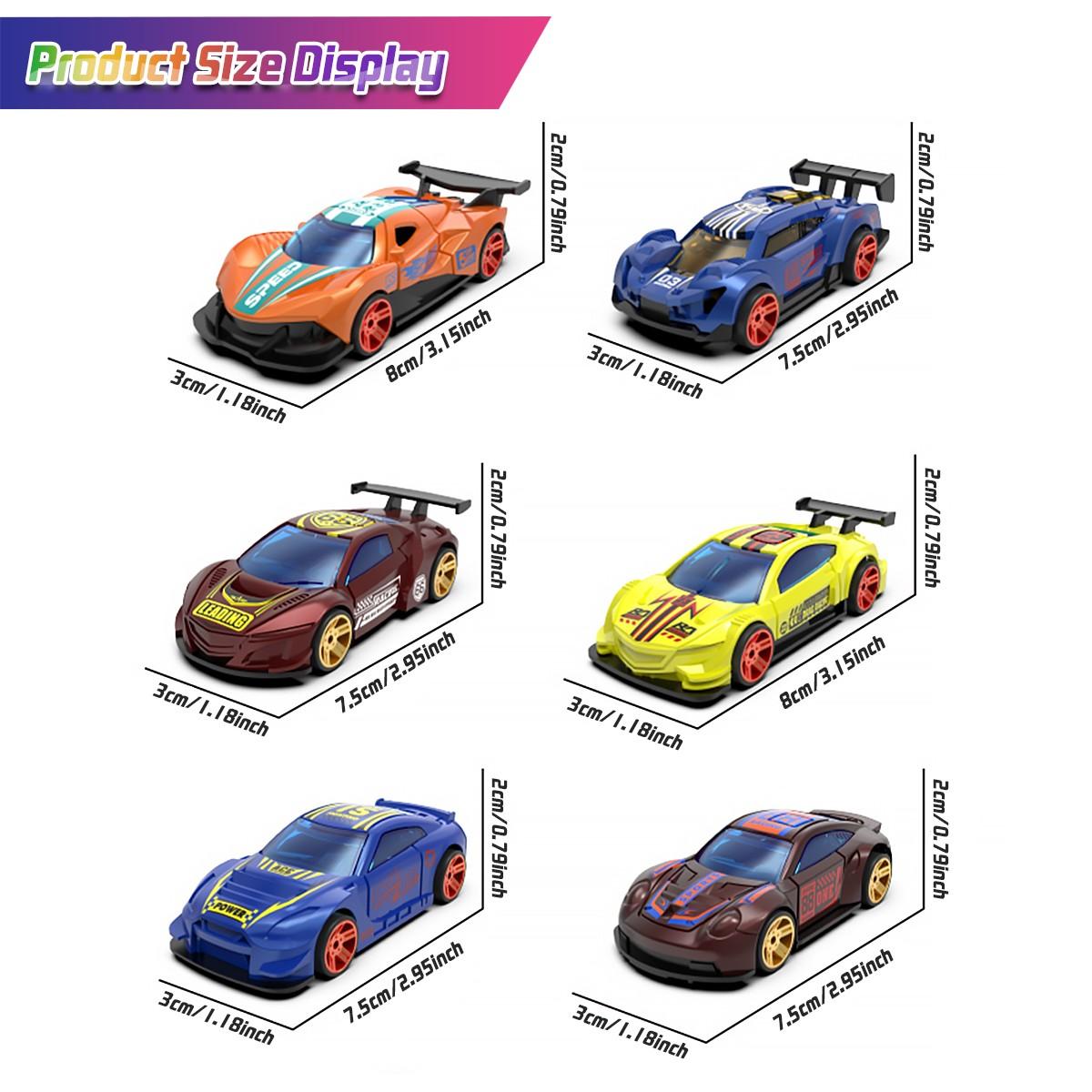 Uinle Baby Mini Alloy Color-Changing Car 1:64 Temperature-Sensitive Toy, Portable Kids Plaything for Boys, Best Birthday Gift for Ages 3+