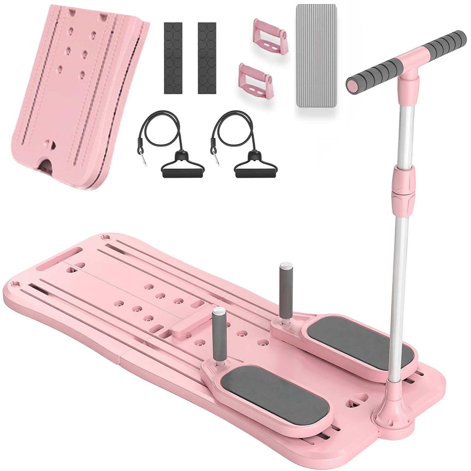 Multi functional home pilates workout tool 4 in 1 ab exercise board pilates board pilates reformer foldable lightweight core training gym fitness equipment