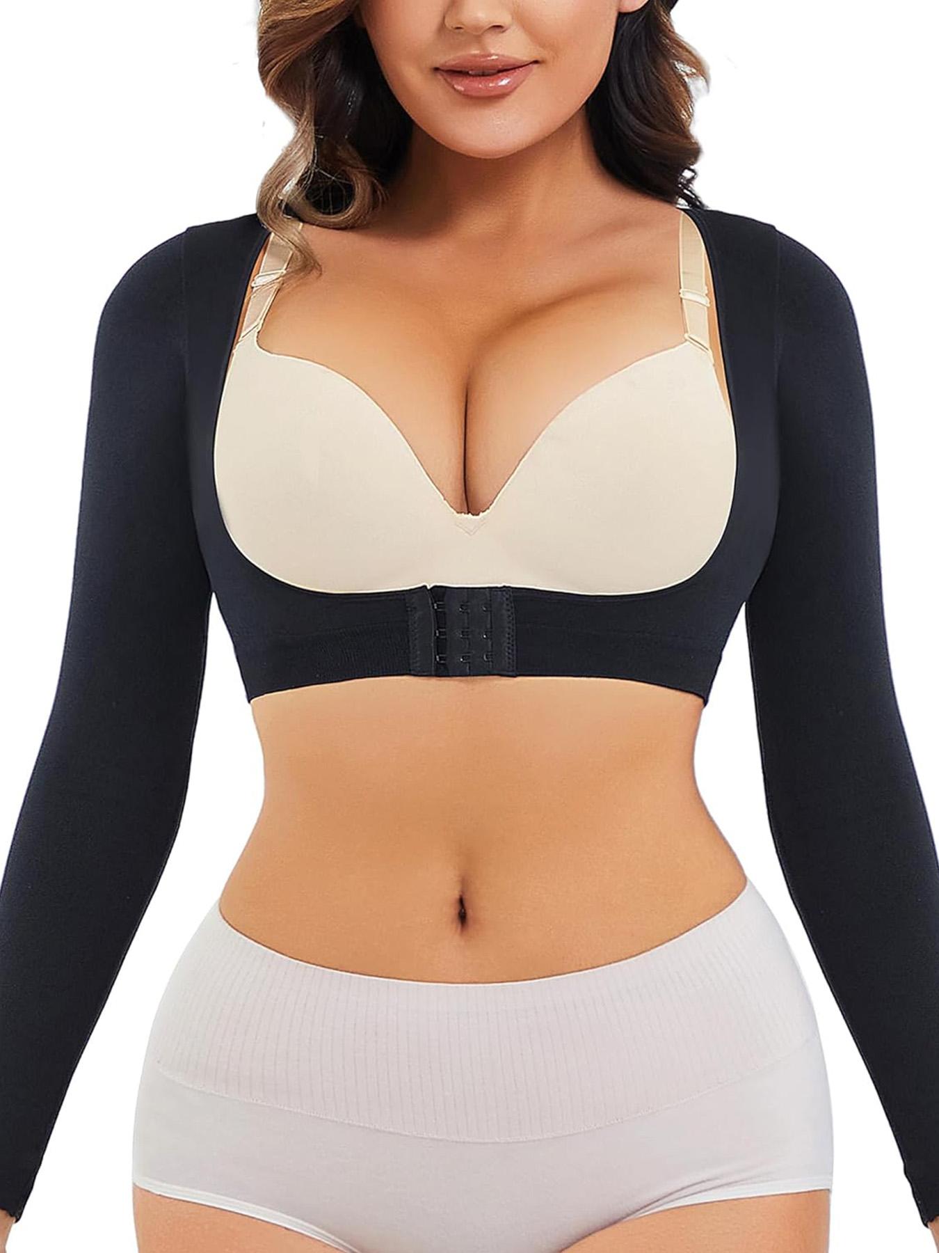 Women's Long Sleeve Shapewear Top, Soft High Elasticity Smooth Fabric, Comfortable Breathable Skin-Friendly, Perfect for All-Day Wear christmas push up bra