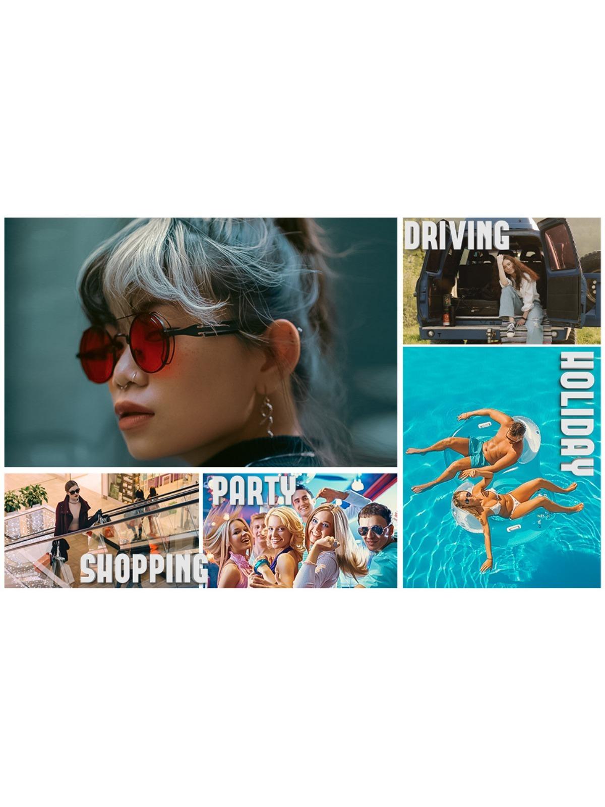 FEISEDY Sunglasses Mens Women Retro Steampunk Round Sunglasses Metal Frame Fishing Driving Hippie Glasses B2351