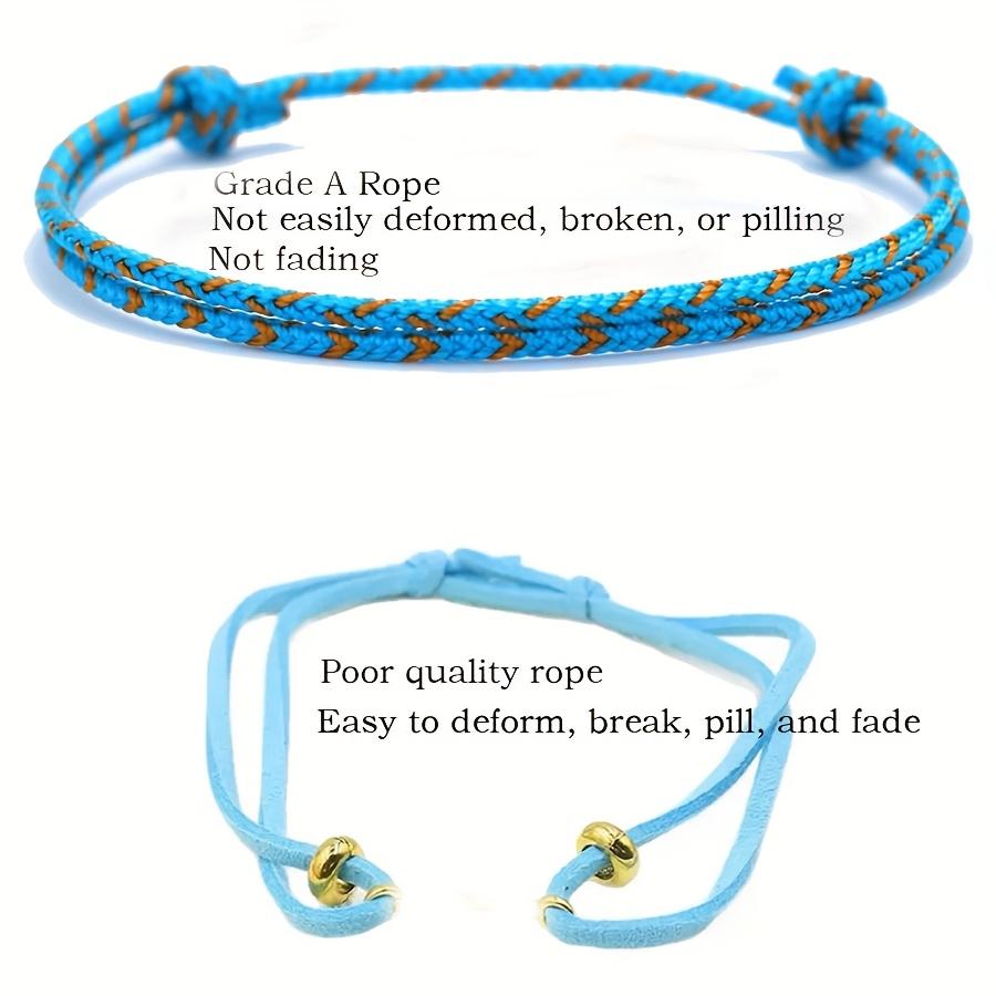 Handmade Adjustable Friendship Bracelet for Men, Featuring a 2Mm Thin String in 4 Colors, Grade A Charm, Perfect As a Gift for Your Boyfriend