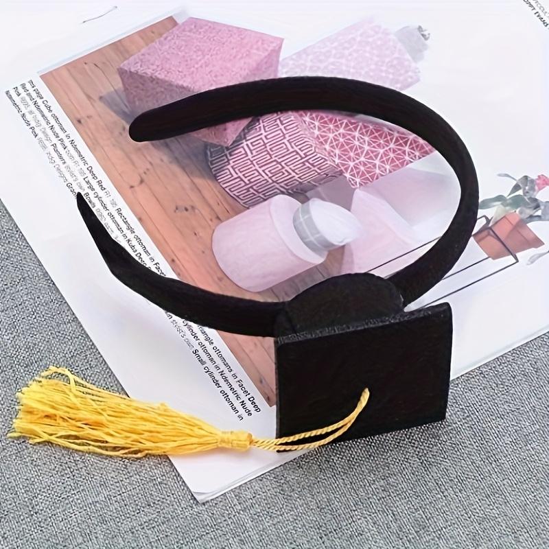10Pcs Graduation Cap Headband, Mini Doctoral Hat Hair Clip, Graduation Decor & Photo Props, Fashion Hair Accessories for All Seasons, Perfect for Dress Up & Gift Giving