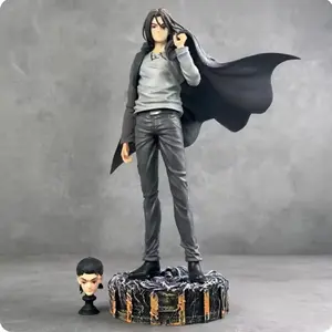 28cm Attack On Titan Gk Chikara Eren Jaeger Double Headed Statue PVC Action Figure Anime Figure Model Toys Collection Doll Gift