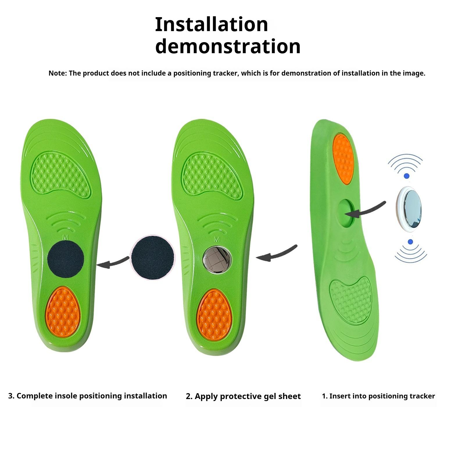AirTag-Compatible PU Insoles — Anti-Loss Tracking Inserts for Children's Sports Shoes and the Elderly