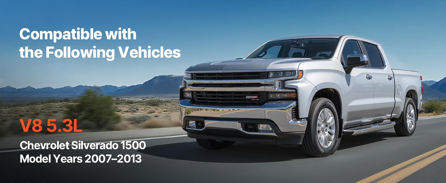 VEVOR Engine Motor Mount Kit Replacement, Set of 2, Compatible with 2007-2013 Chevrolet Silverado 1500 5.3L V8, Replace OE# A5365, A5365, Secure Support, Left and Right Front Mounts