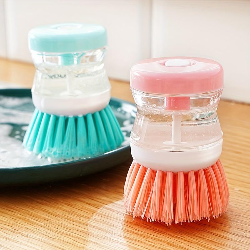 Automatic liquid adding brush for room washing and pot washing, multifunctional hydraulic dishwashing and cleaning brush for household use, oil stain remover, Scrubber Cleaning, Multipurpose Cleaning Tool, Home Cleaning Tool