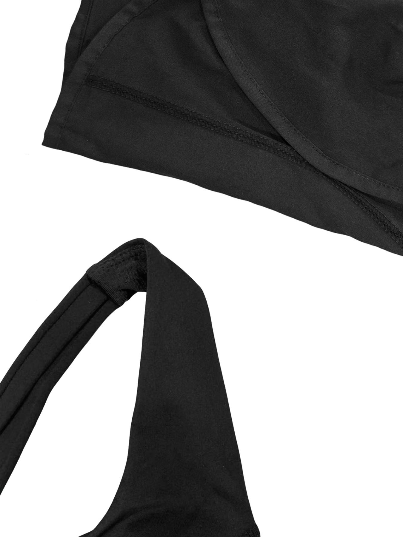 Women's Solid Color Cut Out Sports Romper, Sporty Romper, Casual Sleeveless Tank Romper, High Waisted Romper, Elastic Waist Romper, Workout Rompers, Exercise Rompers, Athletic Rompers for Yoga Gym Workout, Ladies Sportswear for All Seasons, Yoga Jumpsuits