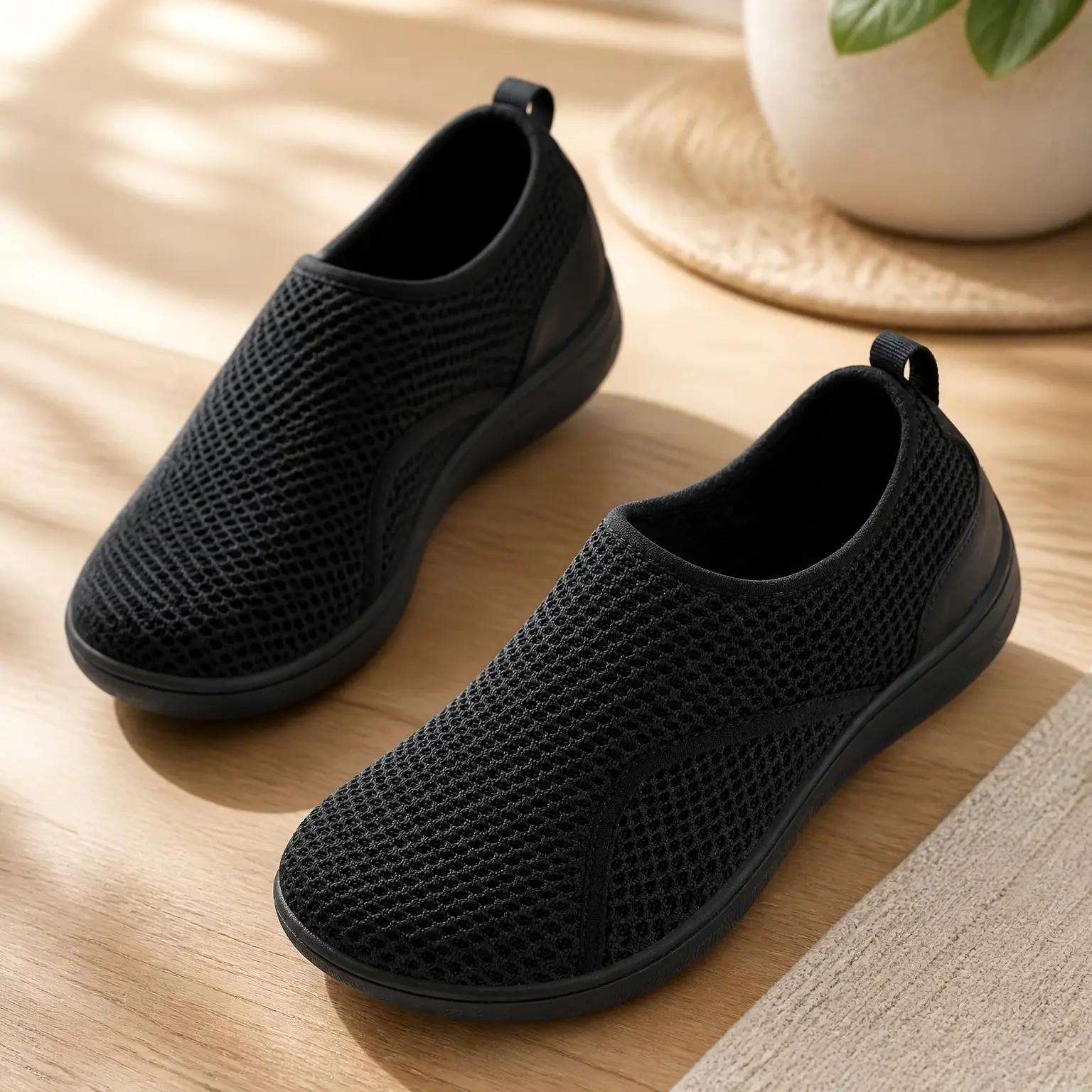 Womens Wide Walking Shoes Adjustable Zero Drop Breathable Edema Neuropathy Nursing Comfort Casual Wide Width Sneakers(Gift)