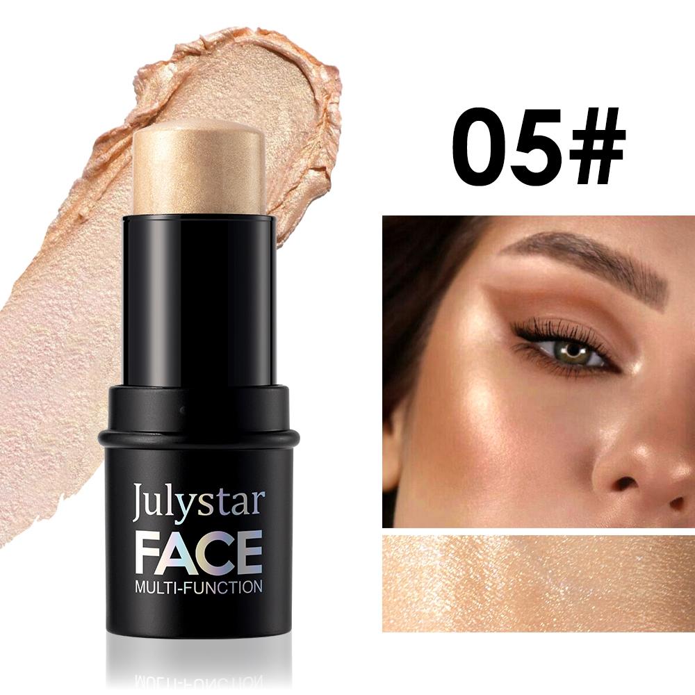 Julystar Multi-Functional Makeup Stick, Highlighter, Contour, Blush, Eyeshadow, Natural Blend, Moisturizing, Portable, Multiple Colors Available