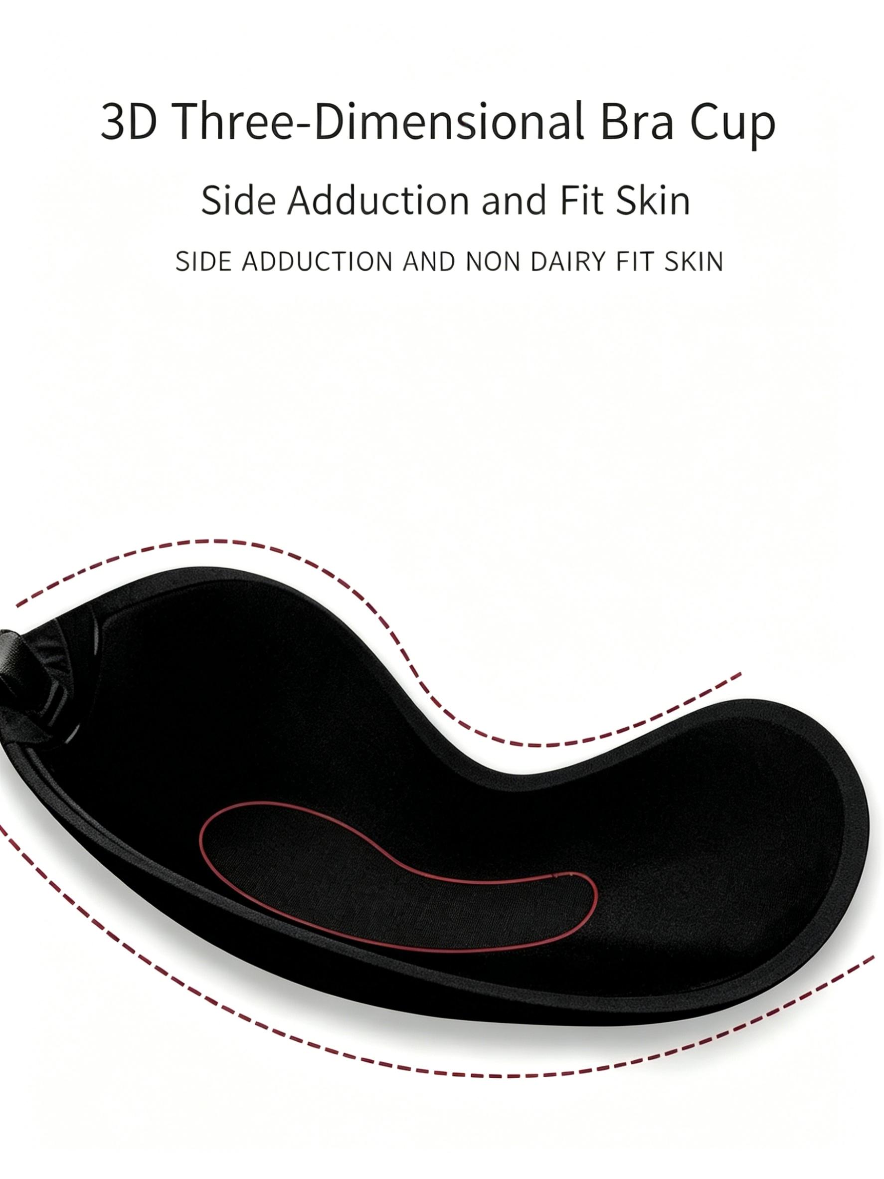Women's Sexy Silicone Bra Pads Inserts, Bra Padding, Invisible Underwire Free Bras, Lifts & Shapes Breast, Breathable Thin Design, Ideal for Daily Wear