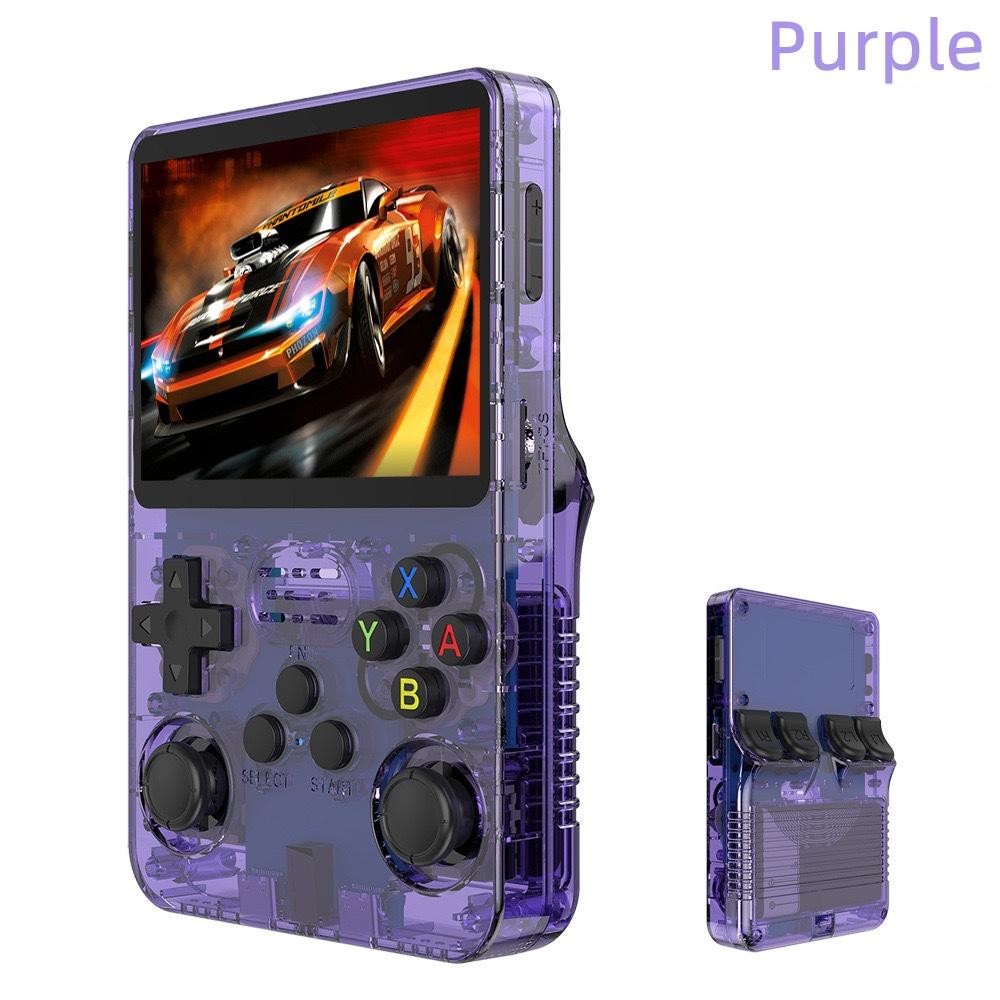R36s Retro Portable Handheld Game Console, 20000+ Classic Games, 64GB TF Card, Linux System, 3.5 Inch IPS Screen, 3000mah Battery, 8 Hours Playtime