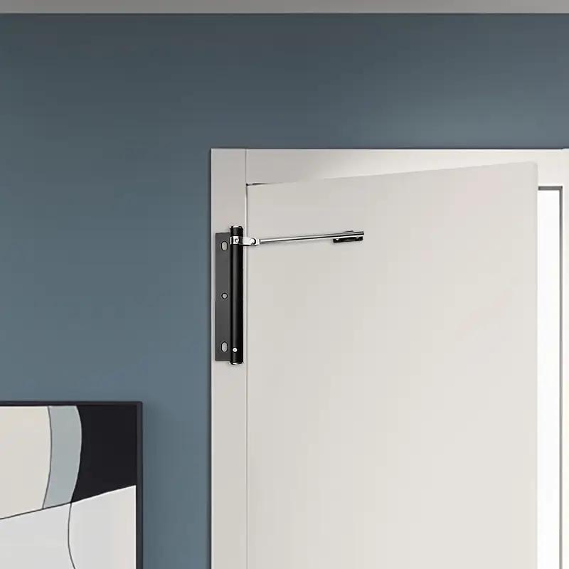 Stainless Steel Adjustable Quiet Automatic Door Closer, Rust-Proof Foldable Design for Home and Office Use, Durable Door Hardware for Easy Installation