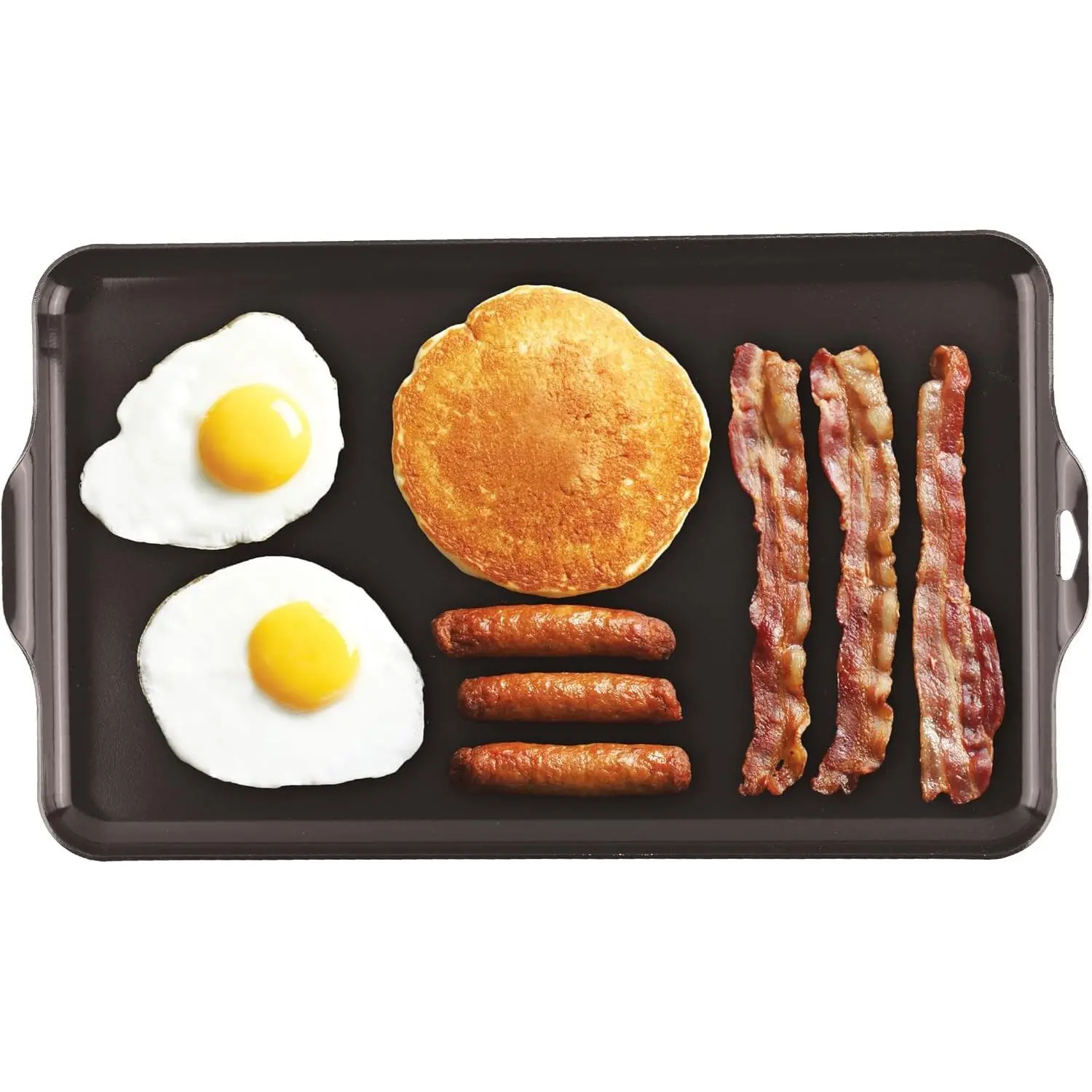 Coghlan's Camp Griddle - Lightweight Aluminum, 16.5x10in, PFAS-Free Non-Stick Ceramic Coating, Compatible with 2-Burner Stoves, Ideal for Camping, Outdoor Cooking