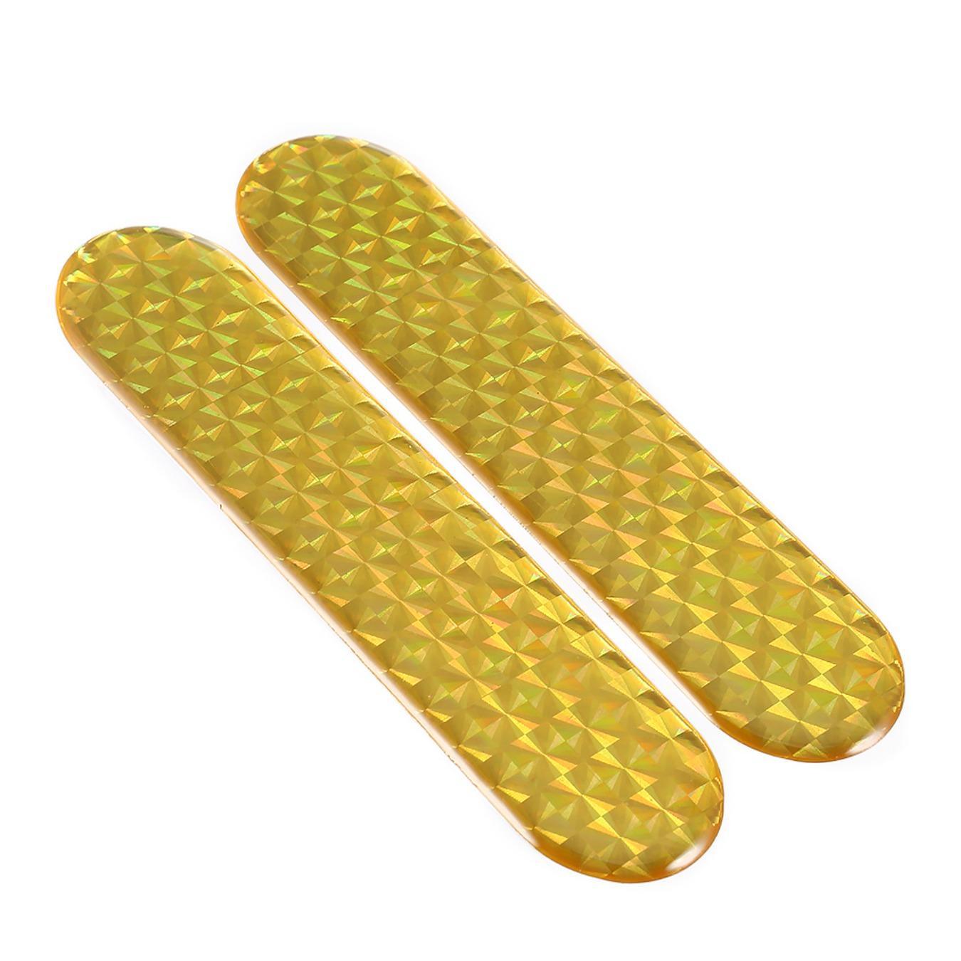 2pcs car reflective stickers Epoxy reflective warning stickers door anti-collision stickers Epoxy reflective stickers