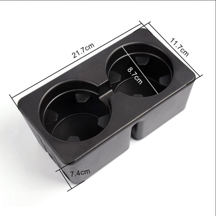 G-PLUS- Dual Cup Holder Insert Fit For 07-14 GMC Cadillac Chevy Rear Seat Center Console coinholder G-PLUS- Dual Cup Holder Insert Fit For 07-14 GMC Cadillac Chevy Rear Seat Center Console coinholder