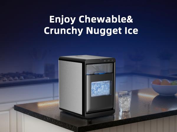 Antarctic Star Ice Maker 45Lbs/Day Quick 10-15min Self-Cleaning 24H Timer Clear Visual double door,for Home Office Bar Party   Icemakermachine  【TikTokShopBlackFriday】