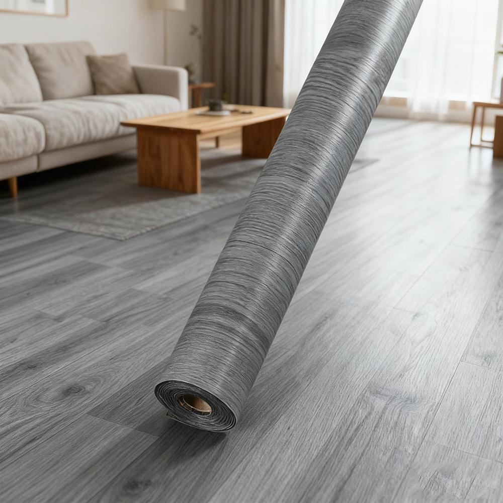 2/5 roll vintage luxury flooring, Vinyl Floor Tiles - heavy-duty thickness, peel and reel, suitable for homes, offices, large coverage area (40cm x 300cm), floor covering - vinyl - luxury finish, Self Adhesive Textured, Peel and Stick Flooring