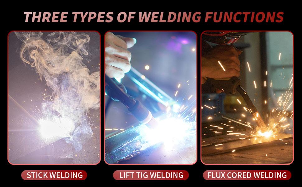Puwu 135A 110V MIG Welder,Flux Core Welder with Flux MIG/Lift TIG/Stick 3-in-1 IGBT Inverter LED Digital Display Gasless Welder Puwu 135A 110V MIG Welder,Flux Core Welder with Flux MIG/Lift TIG/Stick 3-in-1 IGBT Inverter LED Digital Display Gasless Welder