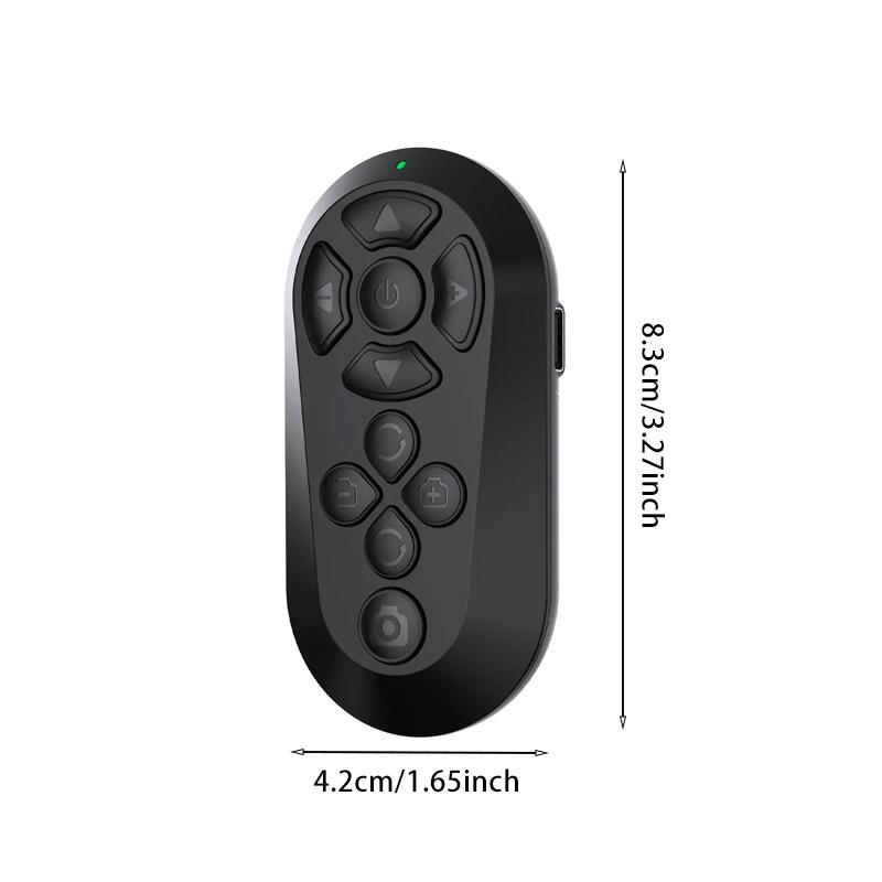 Bluetooth Remote for TikTok Scrolling, Page Turning, Volume Control & Camera Shutter | Hands-Free Phone Controller for iPhone & Android, 2026 Upgraded