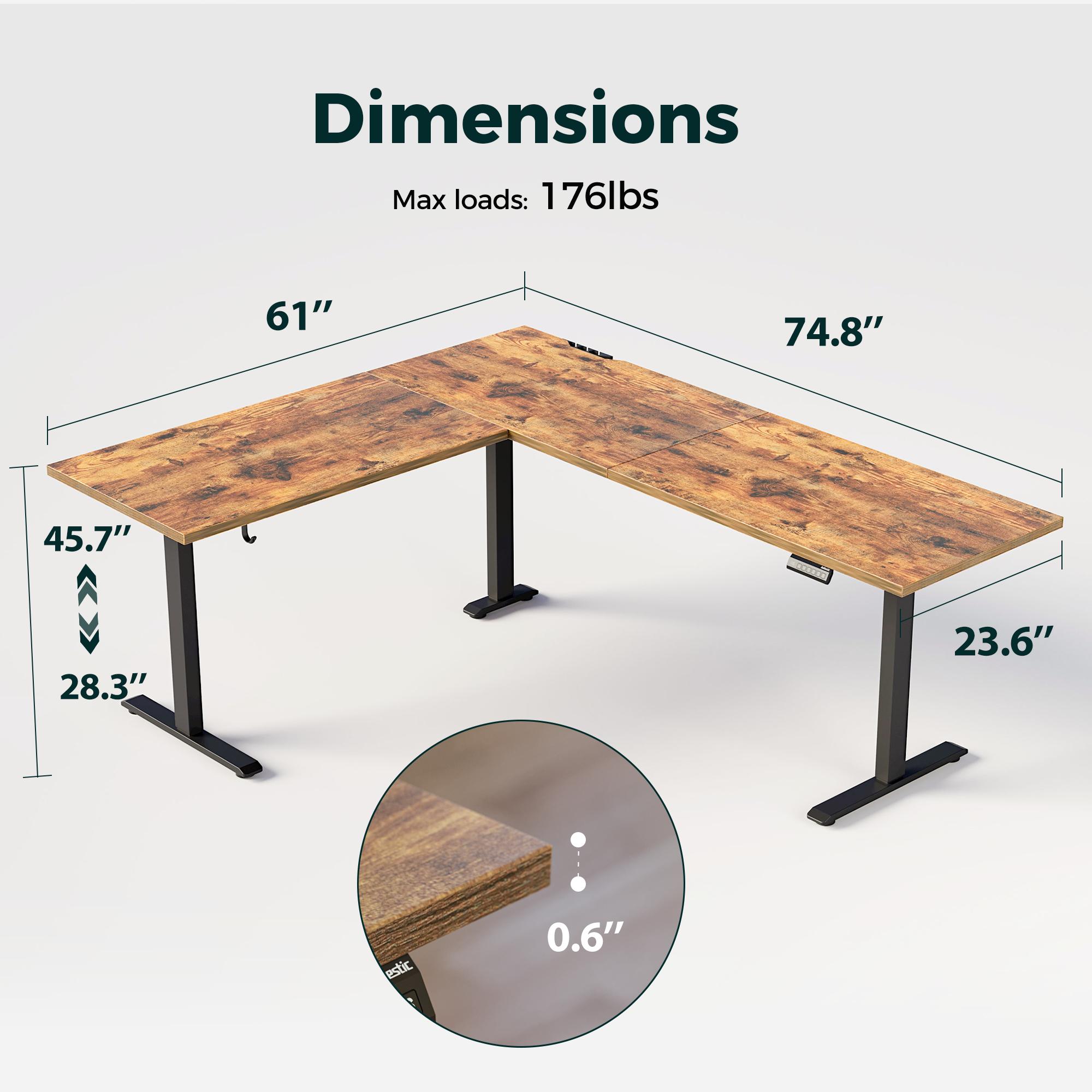 Agilestic 62.9 Inch L Shaped Standing Desk, Electric Height Adjustable Home Office Desk, Large Ergonomic Computer Desk with 3 Memory Buttons, Cable Management, Corner Desk for Home & Office Workstations,Gaming Desks Gifts for Men and Women Agilestic 62.9 Inch L Shaped Standing Desk, Electric Height Adjustable Home Office Desk, Large Ergonomic Computer Desk with 3 Memory Buttons, Cable Management, Corner Desk for Home & Office Workstations,Gaming Desks Gifts for Men and Women