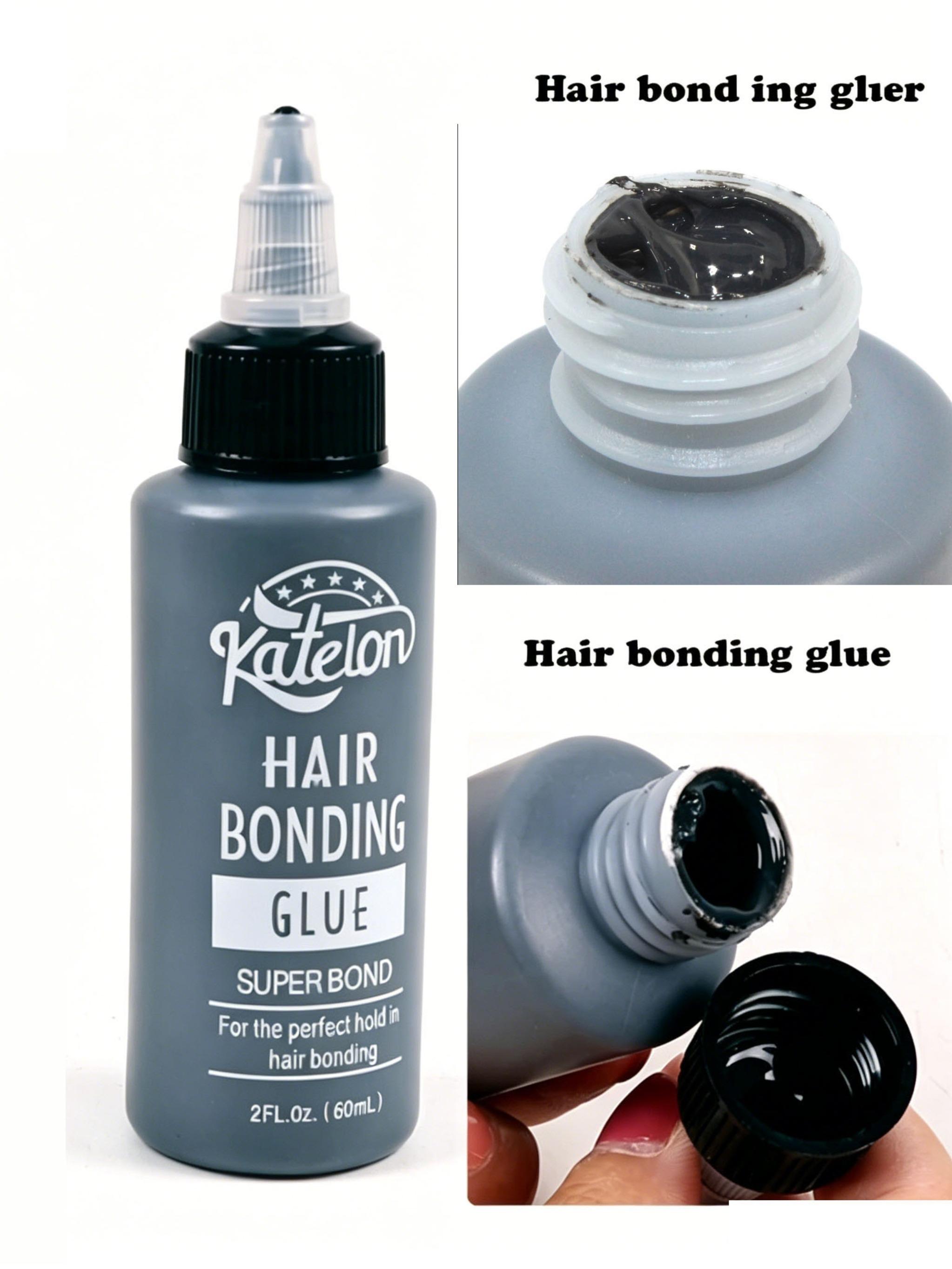 2 Oz 60 ml Black Hair Weft Bonding Glue Hair Weave bond