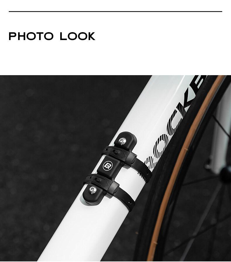 ROCKBROS Bike Bottle Holder Converter Adjustable Silica gel Shockproof Non-Slip Water Bottle Cage Adapter MTB/Road Bike Bottle Cage Handlebar Mount