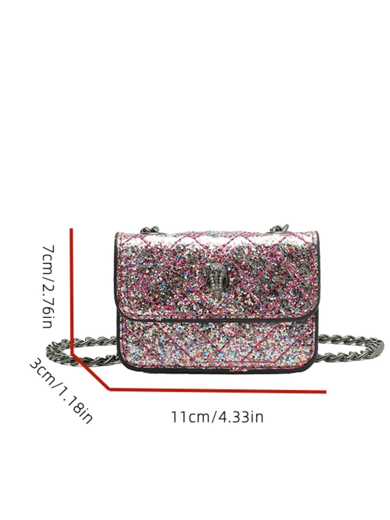 Mini Fashion Crossbody Chain Bag, Pure Color Trendy Shoulder Bag, High-End Casual Handbag, Stylish Daily Use Accessory