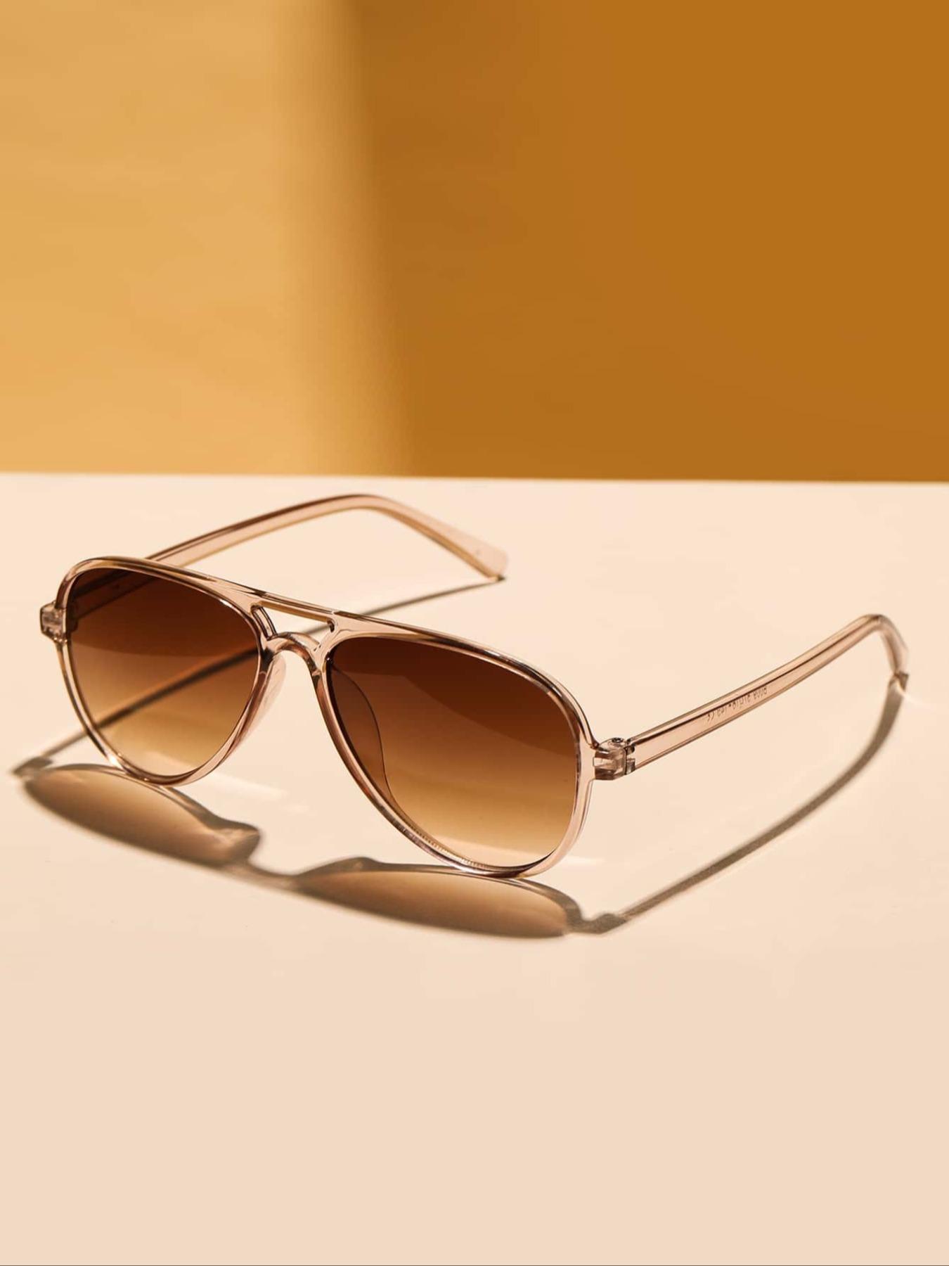 Women's Vintage Leopard Pattern Sunglasses, Trendy Casual Sunglasses for Everyday Use, Fashion Accessories for Outdoor Activities, Trendy Beach Eyewear