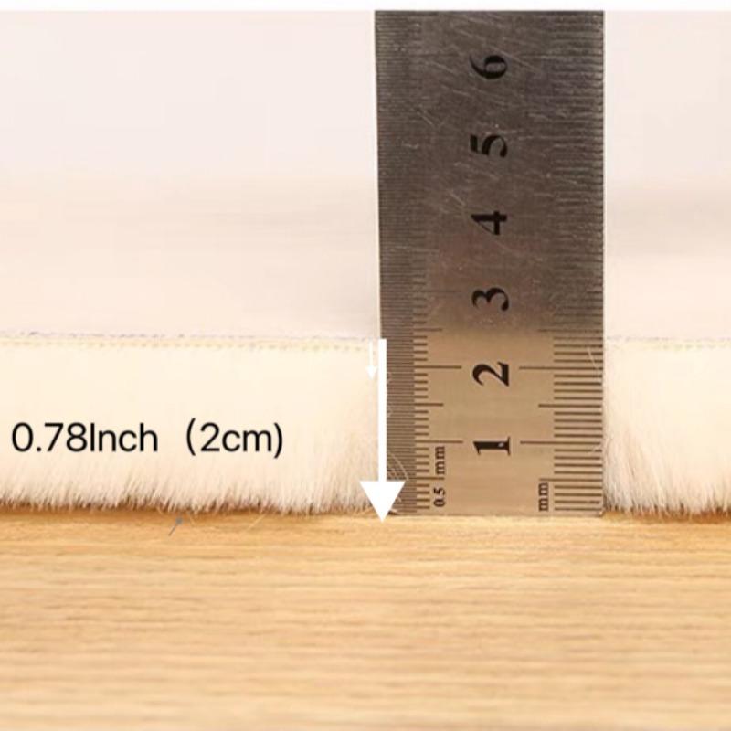 Solid Color Non-slip Floor Mat, Modern Soft Plush Area Rug, Decorative Floor Carpet for Home Living Room Bedroom