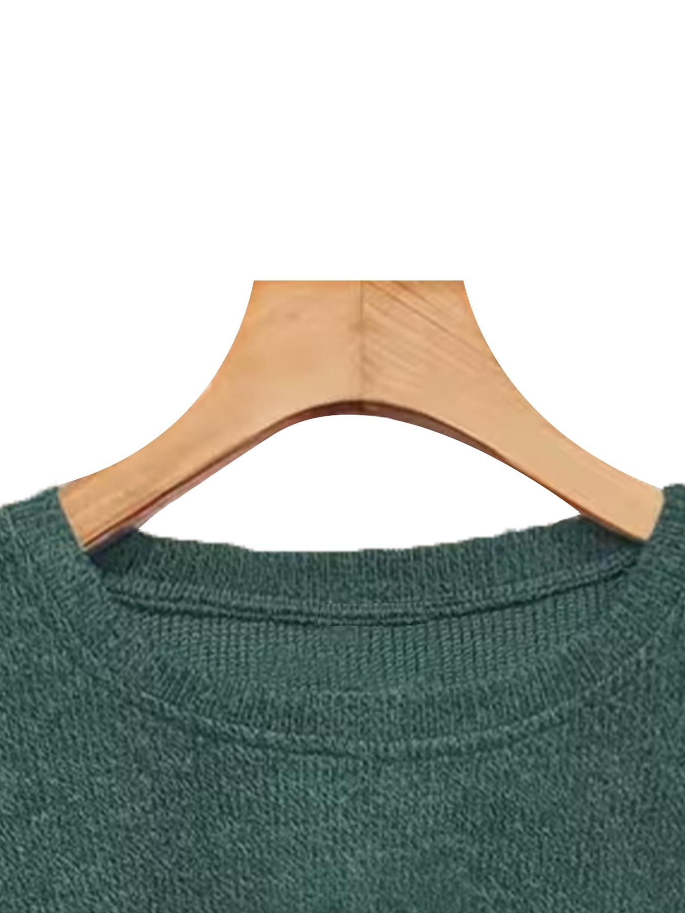 Saint Patrick's Day Fall Winter Women's Fitted Graphic Sweater, Leopard Print Four-Leaf Clover Lucky Pattern, Casual Daily Wear