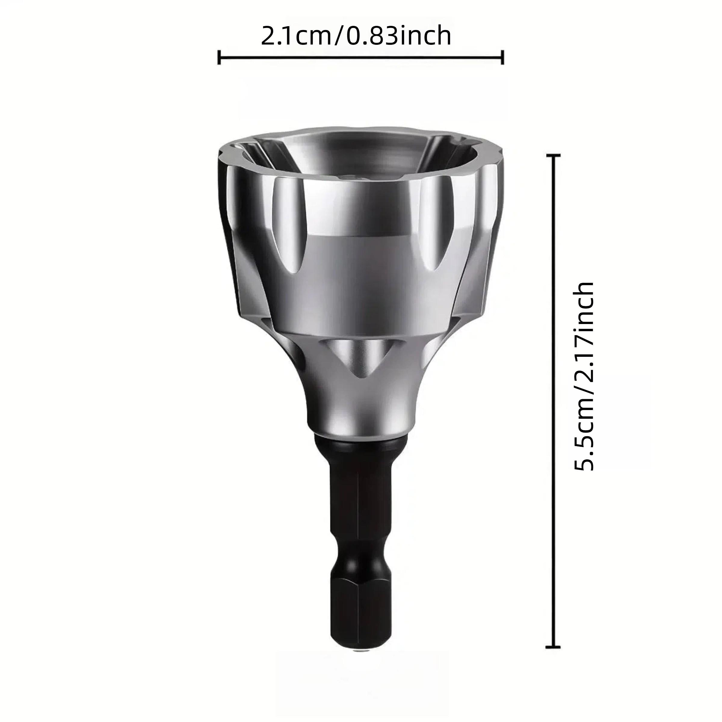 Tungsten Carbide Hex Deburring Tool, Fits All Threads & Metal Rods, Ideal for PVC & 3D Printing, Diameter 1/8''-3/4'' (3-19mm)