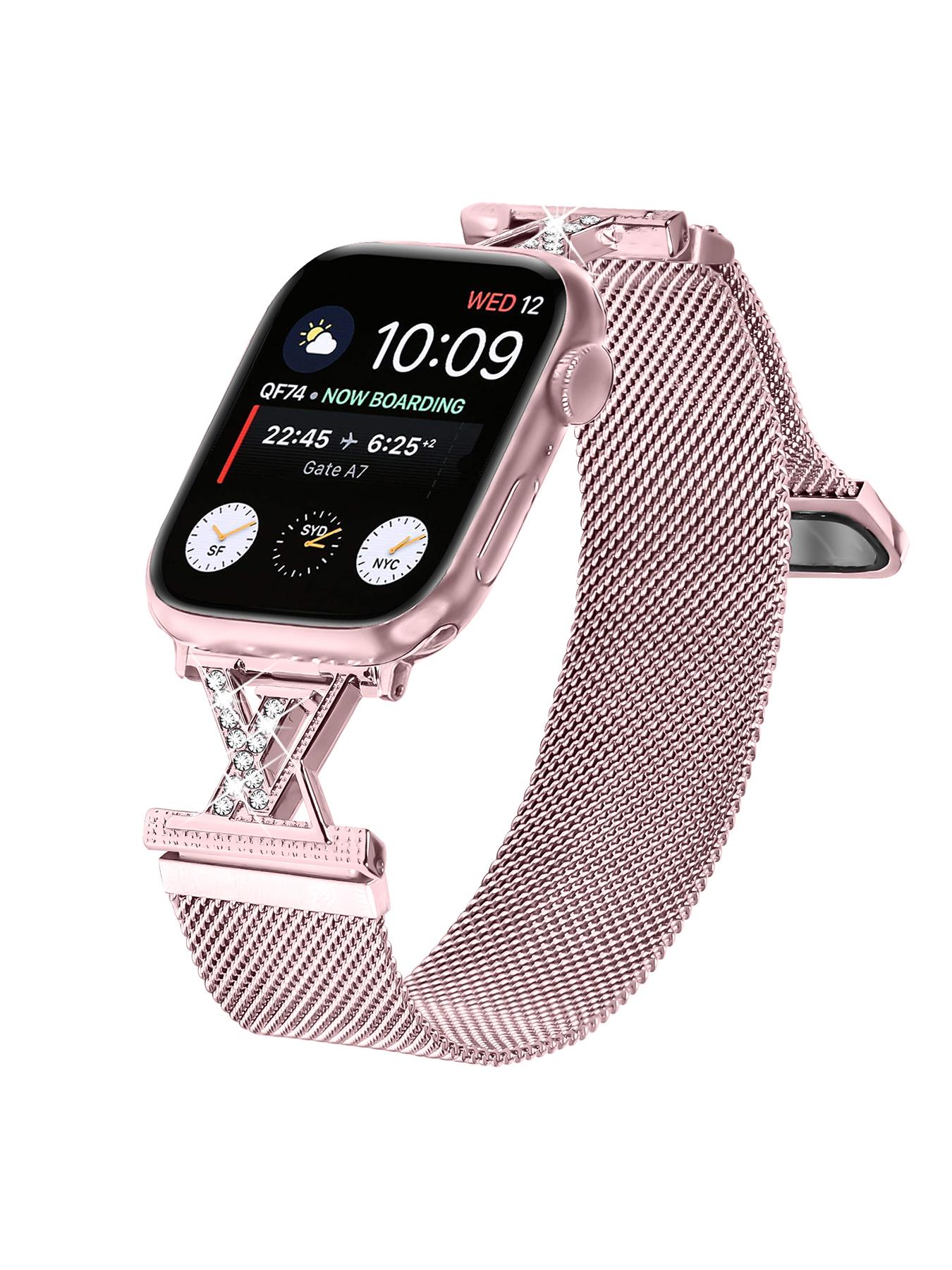 Slim Milanese Bracelet, Adjustable Magnetic Loop, Bling Crystal Hardware, Casual Style, All Seasons Accessory