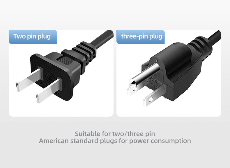 Surge Protector Outlet, 9 Ac Sockets, 3 USB Ports, 2 Type-C, Wall Mountable, Overload Protection, /, Versatile Use