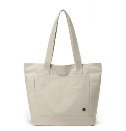 Minimalist Light Large Capacity Tote Bag, Waterproof Nylon Commuter Shoulder Bag, Multi-Pocket Laptop Backpack, Ultra-Lightweight