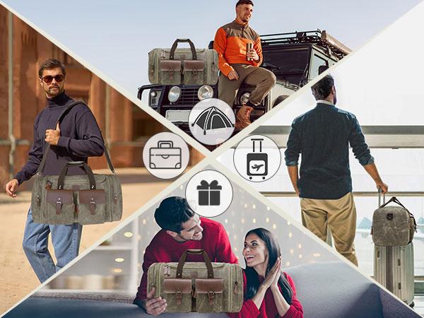 Densata Vintage Canvas Travel Duffle Bag for Men 50-60L Expandable Overnight Weekender Carry-On Large Capacity Crossbody Handbag Durable Outdoor Mega Spacious Lightweight Portable Convertible Waterproof family trip Waterproof Waxed CanvasDuffle Bag Spring Densata Vintage Canvas Travel Duffle Bag for Men 50-60L Expandable Overnight Weekender Carry-On Large Capacity Crossbody Handbag Durable Outdoor Mega Spacious Lightweight Portable Convertible Waterproof family trip Waterproof Waxed CanvasDuffle Bag Spring