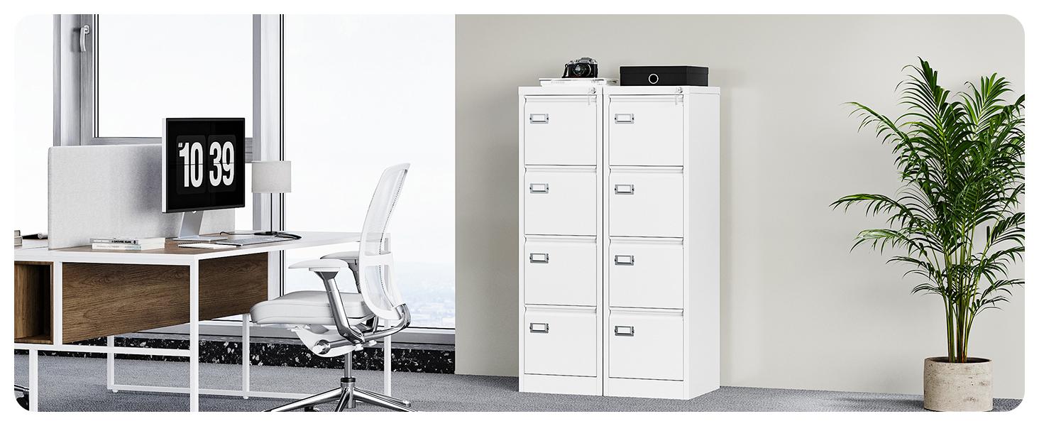 Yizosh 4 Drawer Black File Cabinet with Lock, Filing Cabinets for Home Office, Metal Locking Office File Storage Cabinets with Drawers, Vertical Small Filing Cabinet Organizer for Legal/A4 Yizosh 4 Drawer Black File Cabinet with Lock, Filing Cabinets for Home Office, Metal Locking Office File Storage Cabinets with Drawers, Vertical Small Filing Cabinet Organizer for Legal/A4