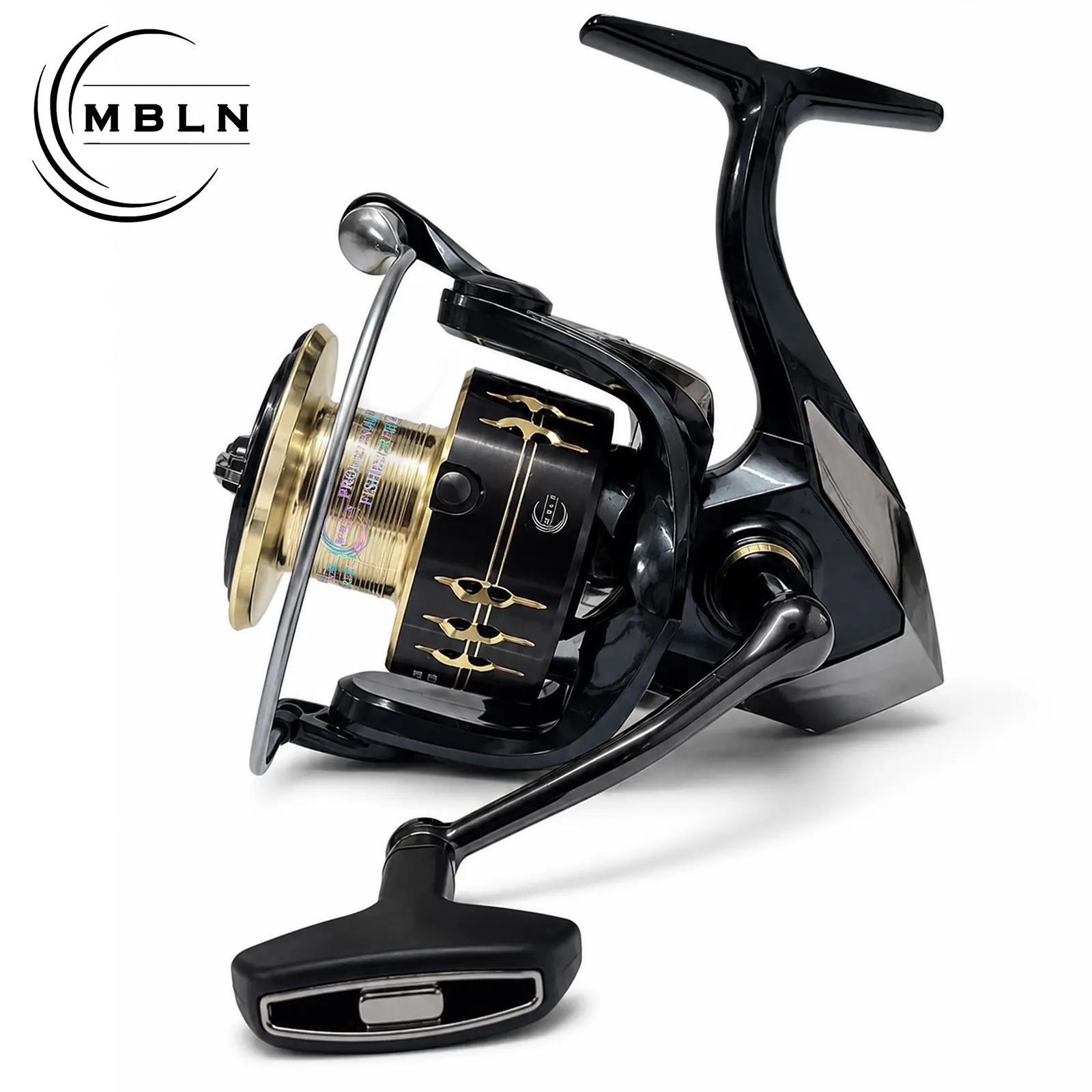 MBLN Saltwater Spinning Reel, Full Metal Spool Handle, Long Cast Fishing Reel, Durable Fishing Equipment, Ideal for Anglers