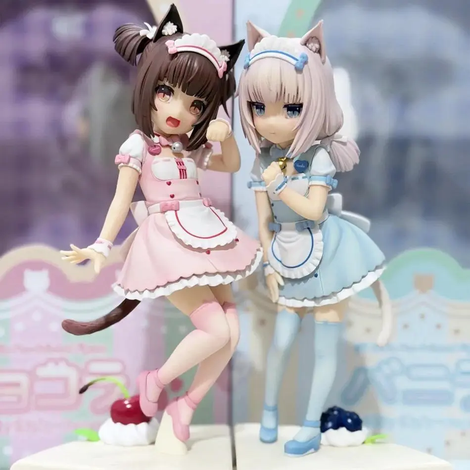 18CM Anime NEKOPARA Figure chocola And vanilla Cute Stand Animation Model Toys Gifts Collection Decoration Ornaments PVC